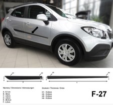 Seitenschutzleisten schwarz für Opel Mokka SUV ab Bj. 06.2012- Rammschutzleisten Seitenschutzleisten schwarz für Opel Mokka SUV ab Bj. 06.2012- Rammschutzleisten