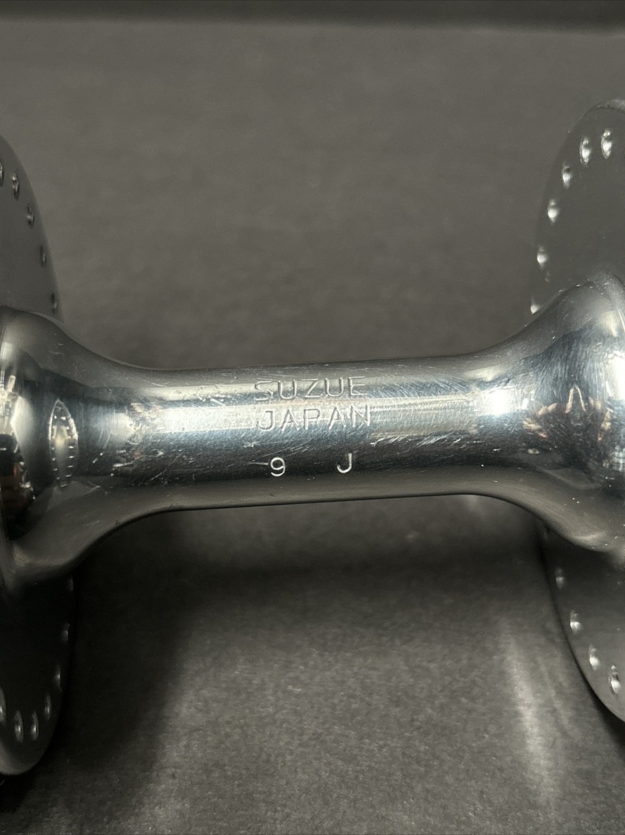 パーツ SUZUE - LARGE FLANGE BMX HUB FRONT 48H Nos SUZUE 9J Front Hub 48 hole high flange sealed tech bmx