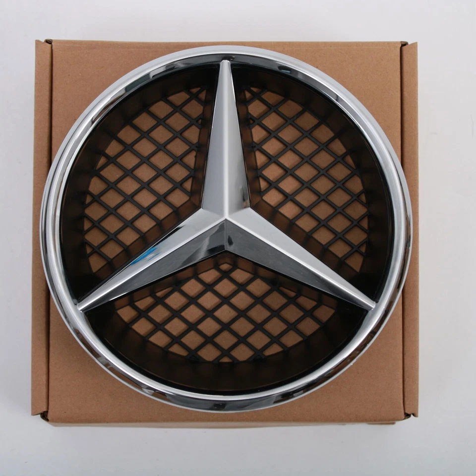 For Mercedes-Benz C180 C200 C250 GLK350 W204 Front Grill Star Logo Chrome Emblem — 第 4/4 张图片
