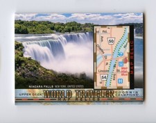 2018 UPPER DECK GOODWIN WORLD TRAVELER MAP #WT-112 NIAGARA FALLS NEW YORK *69604