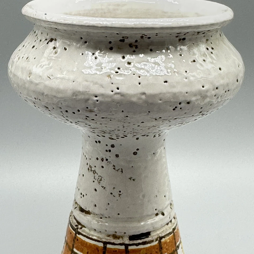 Bitossi Rosenthal Netter 1970’s Italy MCM Art Pottery Candle Holder 7” - Image 4 of 4