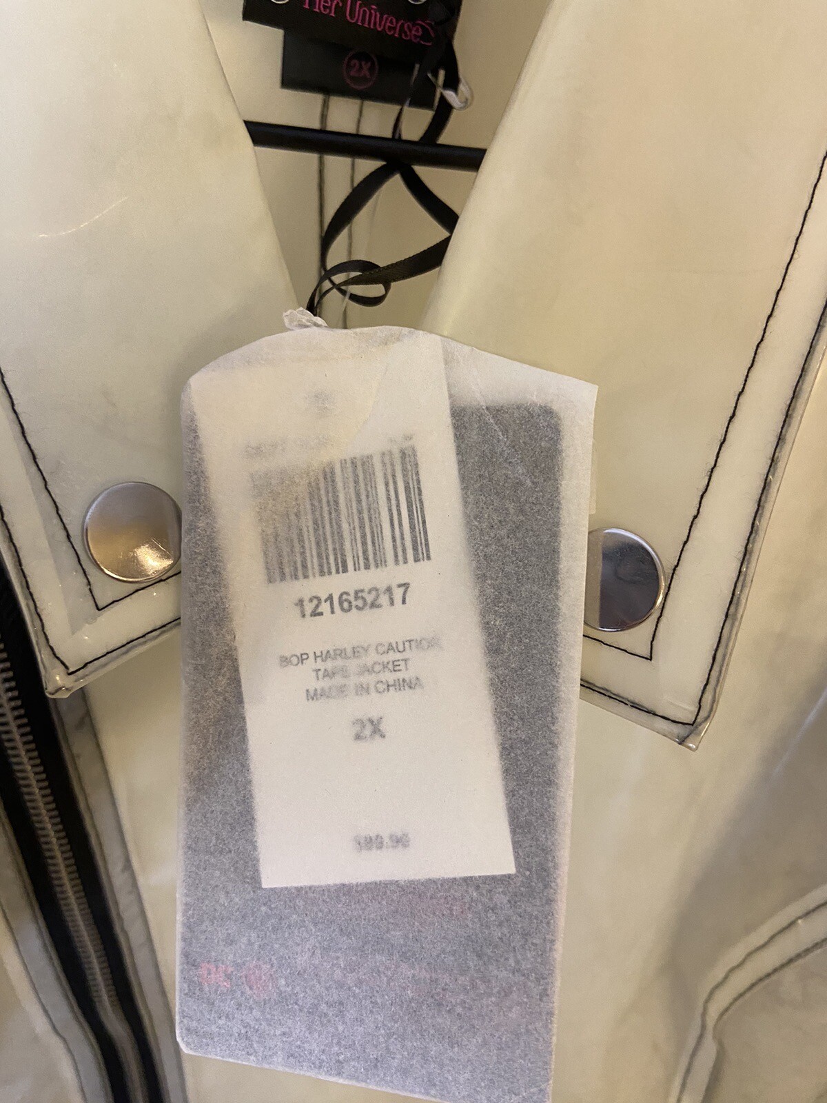 Birds Of Prey Confetti Moto Jacket Women Size 2X Harley Quinn DC Comic