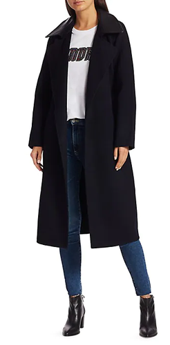 sandro belted coat