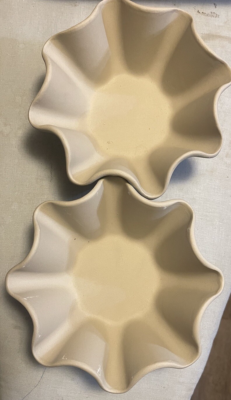 PAMPERED CHEF Tortilla Shell Molds Taco Salad Bowl Stoneware 2151, Lot of 2 eBay