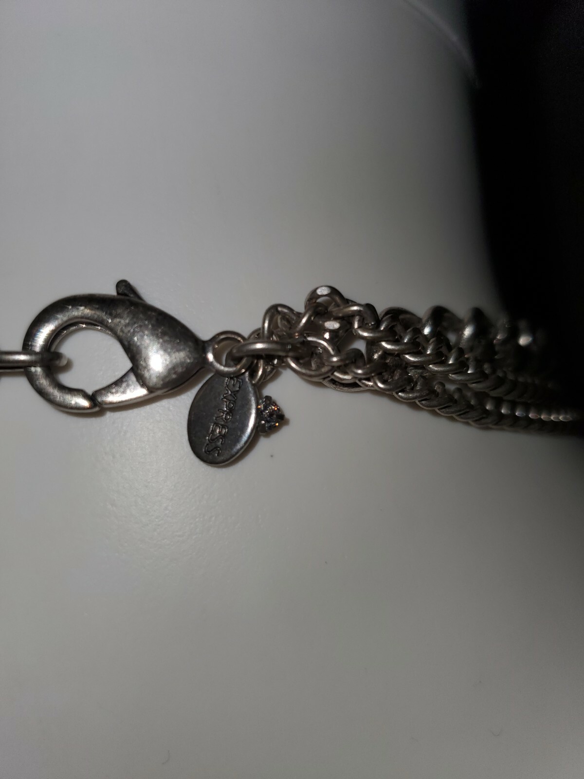 EXPRESS LAYERED SILVER RHINESTONES STATEMENT FASH… - image 3