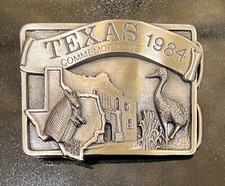 Texas 1984 Commemorative VTG Pewter Belt Buckle Limited Edition No. 551 of 5000