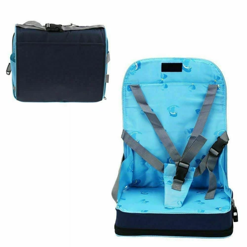 UK Portable Baby Dinning Booster Seat Travel High Chair Toddler Foldable Cushion - Imagen 12 de 16