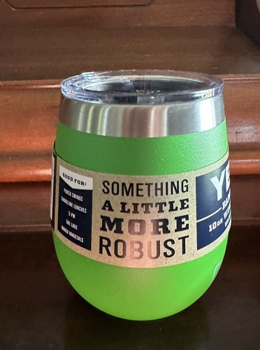 YETI 10 oz CANOPY GREEN Wine Tumbler Cup with MagSlider Lid New - Picture 2 of 7