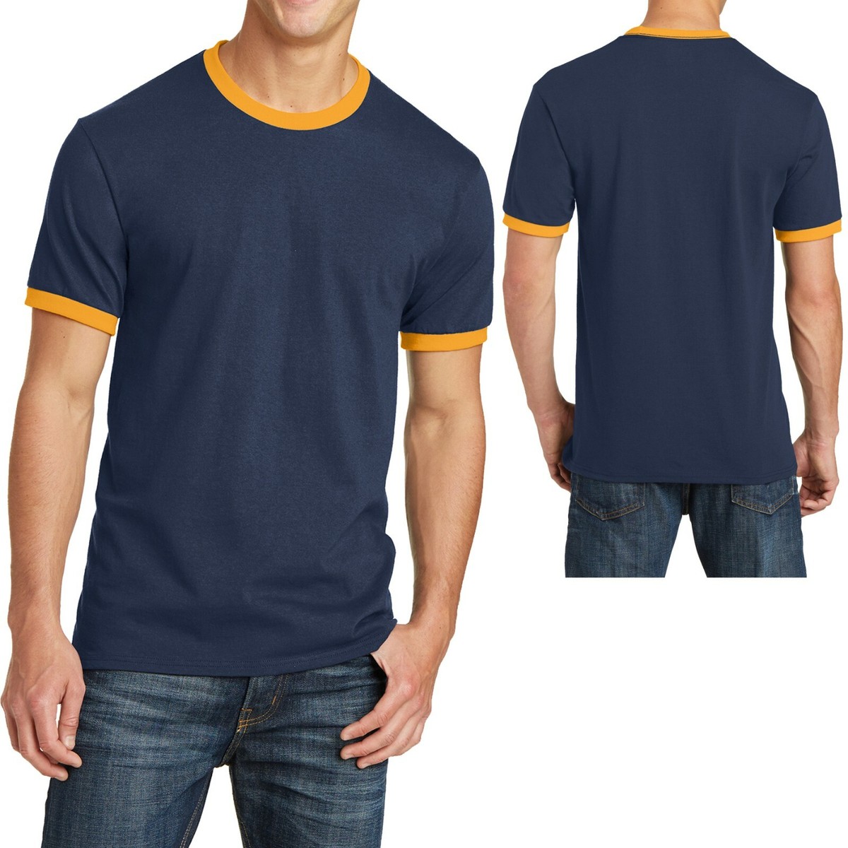 XTONZ】Pierce Basic Ringer T-Shirt 半そで Tシャツ MUSINSA