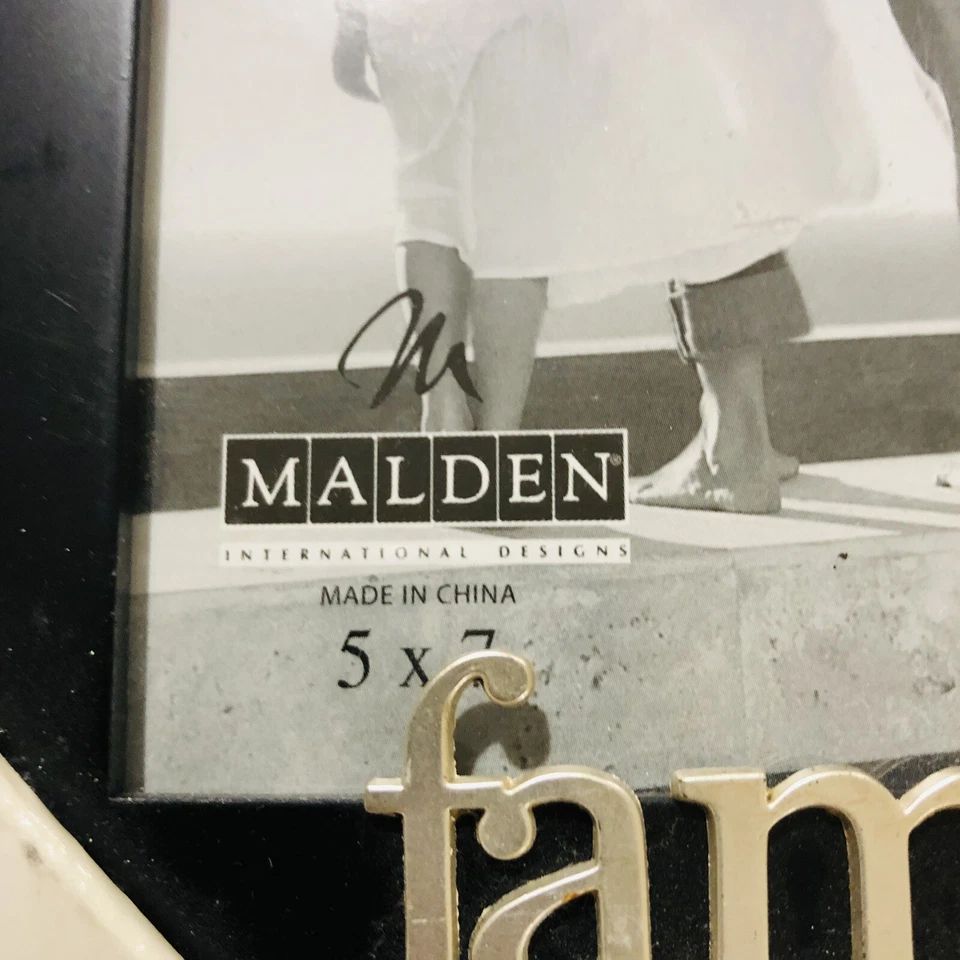 Family Picture Black Frame Wood 5x7 Tabletop Desktop NOS - Image 2 of 4