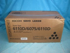 BOX OF 4 GENUINE RICOH SAVIN LANIER BLACK TONER TYPE 6110D - EDP 841332 - NEW