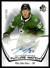2021-22 SP Authentic Future Watch RILEY TUFTE Rookie Auto 758/999 Dallas Stars