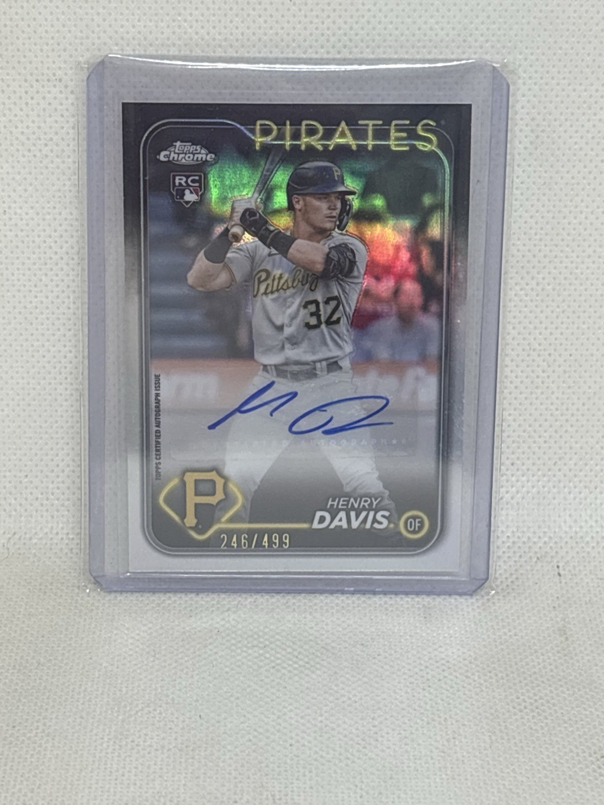 2024 Topps Chrome Update Series - Autographs Henry Davis #AC-HD Refractor /499 