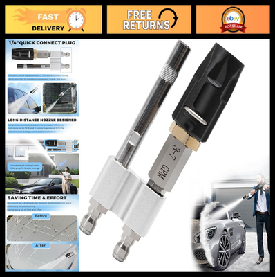 #ad Adjustable M5 Twist Nozzle for Pressure Washer 3 7 GPM Long Range Soap Tip $59.39