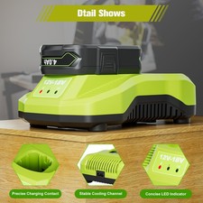 Battery P117 Charger For RYOBI P108 18V 18 Volt One Plus High Capacity Lithium