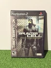PS2 Tom Clancy’s Splinter Cell: Stealth Action Redefined W/ Manual