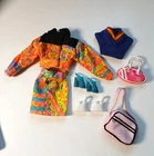Vintage 'Barbie' style clothes and accessories - good condition, one top branded