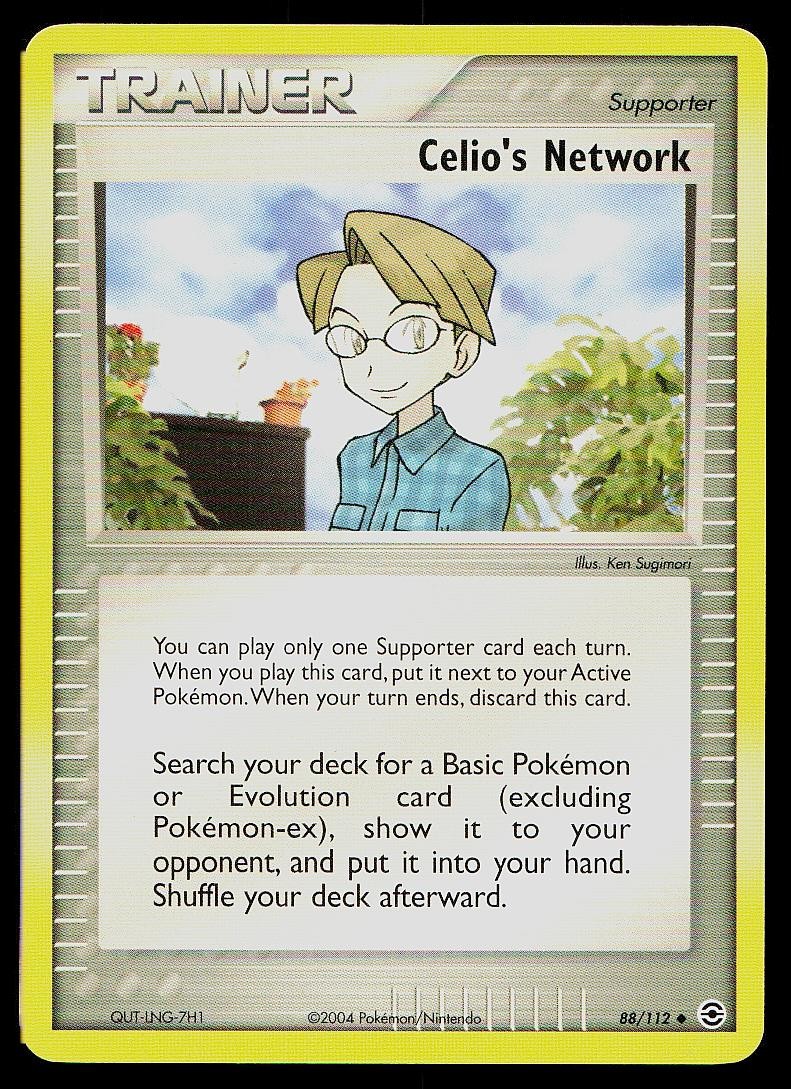 Pokemon Card FireRed & LeafGreen Celio's Network 88/112 Uncommon