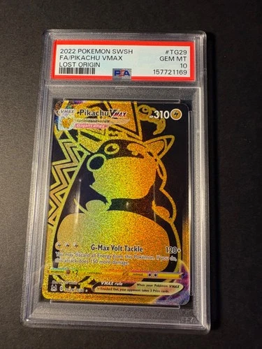 2022 Pokemon SWSH Lost Origin Pikachu VMAX Secret TG29/TG30 PSA 10 GEM MINT!!