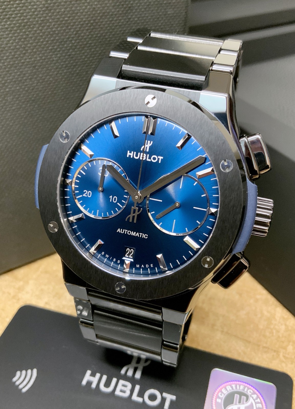 Hublot Classic Fusion Chronograph 45mm 520.CM.7170.CM Box & Papers October 2022
