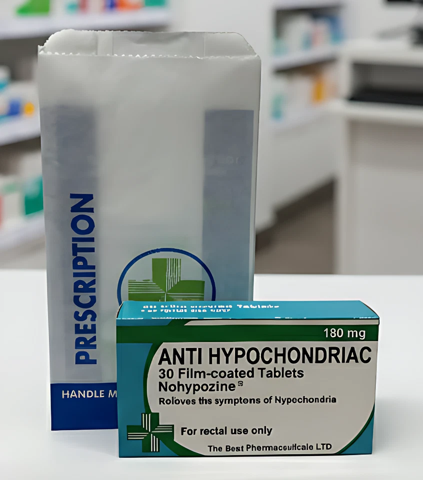 THE BEST PHARMACEUTICALS LTD Anti Hypochondriac Novelty Joke Pill Tablet Box - Fun Rude Xmas/Birthday Gift