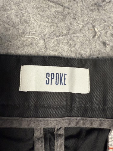 Pantaloni Spoke Sharps Uomo 32 Nero Costruisci A Slim Fit Elasticizzati Chino Abito Casual - Foto 3 di 11