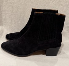 Rag & Bone Womens Gray Back Pull-Tab Icon Rover Suede Leather Chelsea 41 / 10.5