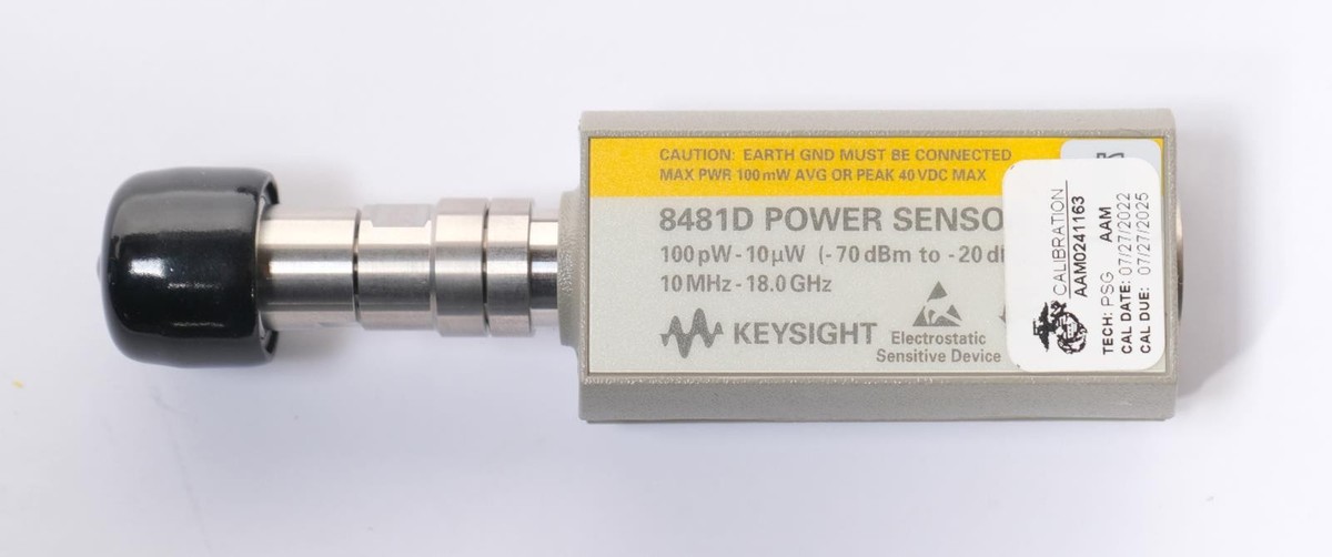 Keysight 8481D Power Sensor -70 to -20 dBm 10MHz - 18GHz | eBay