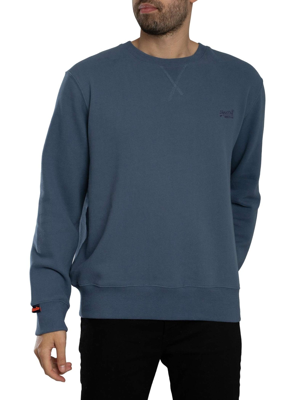 Superdry Mens Essential Logo Sweatshirt Blue 14290₽