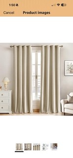 Muilee velvet blackout curtains 102 inch drop