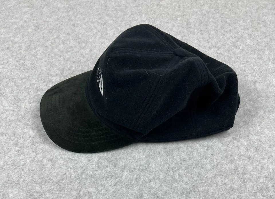 The North Face Gore Windstopper Fleece Leather Brim Hat Black Winter Cap - Image 2 of 4