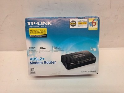 TP-Link TD-8816 ADSL2+ Modem Router, a 2-in-1 device 1 Port Ethernet