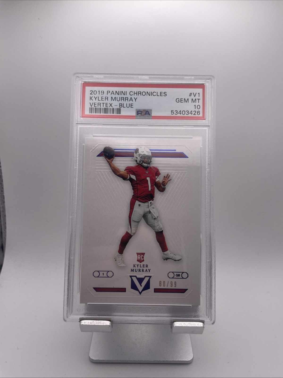 Kyler Murray Panini Chronicles Vertex #V1 Blue