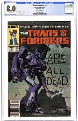 Transformers Mark Jewelers #5MJ CGC 8.0 Newsstand 1985 4619891016