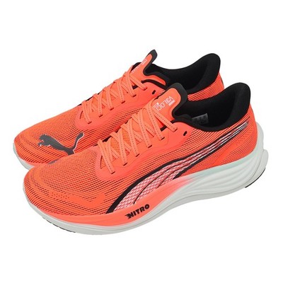 Puma Velocity Nitro 3 Glowing Red Black White Men Unisex Road Running 377748-24