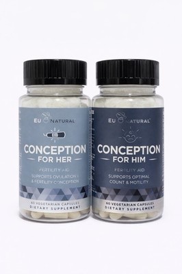 EU Natural Conception for Her & Him Fertility Aid Bundle 60ct Each