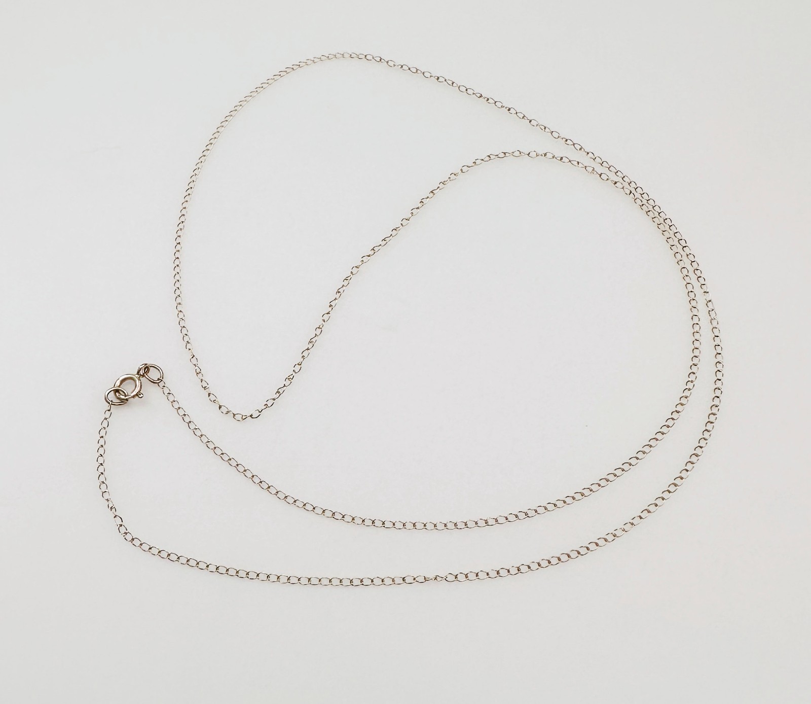 Estate Solid 10K Yellow Gold Thin Cable Link Chai… - image 7