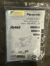 Panasonic Ag-hpx170p Manuale Istruzioni Funzionante