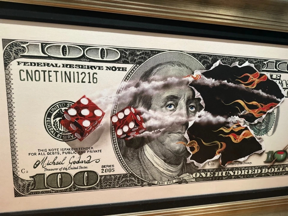 Raro lienzo giclée Michael Godard ojos de serpiente $100 firmado y numerado Foto 4 de 4