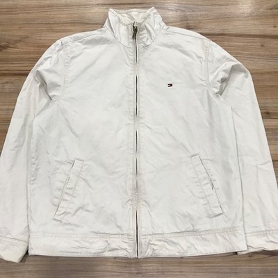 Tommy Hilfiger Harrington Bomberjacke Herren Medium creme weiß kariert Futter