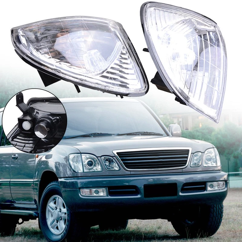 Par de luces marcadoras de señal de giro delanteras para Toyota Lexus LX470 1998~2007 Foto 3 de 4