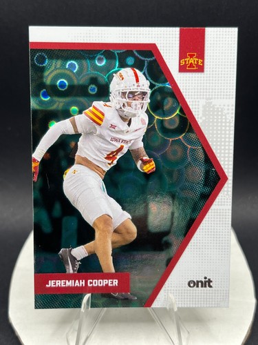 2025 ONIT IOWA STATE CYCLONES TEAL DOT PARALLEL JEREMIAH COOPER CARD #P-5 -821 - Afbeelding 1 van 2