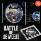 Intaglio Colorized Battle of Los Angeles 1 Oz .999 Silver Medal – 100 MINTED!