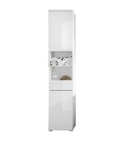 Hochschrank Badschrank Badezimmerschrank Badregal Badezimmer Weiß Hochglanz Matt