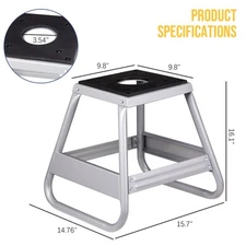 Motorcycle Motocross Dirt Bike Panel Stand 1000 LBS Removable Sliver