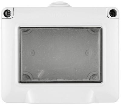 Vimar Eikon Arké Plana IP55 Staubdichte Box 3 Module Grau 14903