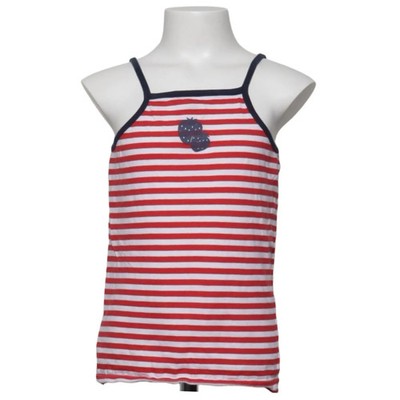 Karls, Tank­top, Größe: 134, Rot/Weiß, Baumwolle, Streifen, Mädchen #WkG
