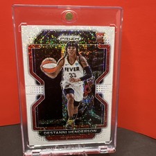 Destanni Henderson (RC)- 2022 Panini WNBA WHITE Sparkle Prizm #199 Indiana Fever