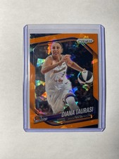 Diana Taurasi 2025 Panini Prizm WNBA #7 Orange Cracked Ice