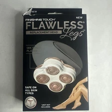 Finishing Touch Flawless Legs REPLACEMENT Shaving HEAD 18K Gold Plated All Skin